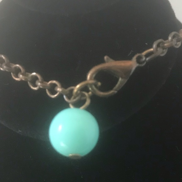 Turquoise Blue statement necklace - Picture 4 of 6